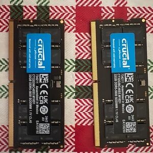 Crucial Black and Blue RAM Modules